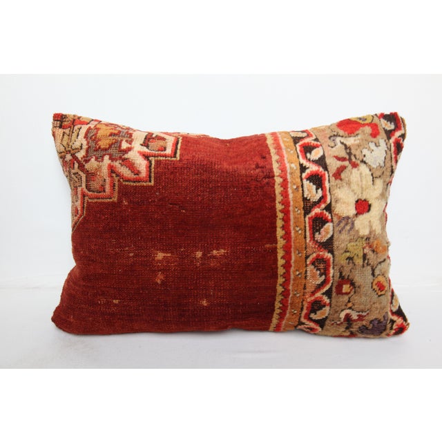 Here i am listing a 100% Handmade double knotted rug pillow cover, made from old vintage Turkish tribal carpet rug. This’s...