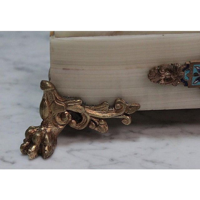 Metal Onyx Fireplace Set, 20th Century, Set of 3 For Sale - Image 7 of 18