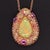 Traditional Natural Ethiopian Opal Sapphire Necklace 14k Gold 11.5 TCW GIA Certified For Sale - Image 3 of 18