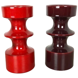 Pottery Candleholder by Cari Zalloni for Steuler, Germany, 1970s, Set of 2