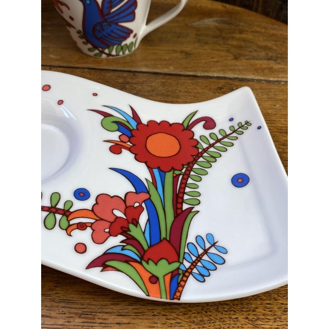 Green NewWave Acapulco Cup and Saucer from Villeroy & Boch, 2000s, Set of 2 For Sale - Image 8 of 12