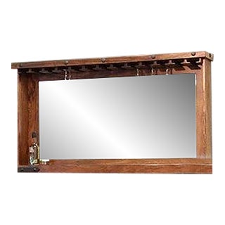 Granville Parota Mirror With Glass Holder - 60" For Sale