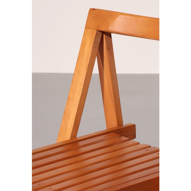 Wood Trieste Chairs by Aldo Jacober for Alberto Bazzani, 1960s, Set of 4 For Sale - Image 7 of 11