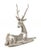 Mid 20th Century Thai Recumbent Deer Nickel Plate Sculpture For Sale - Image 5 of 9