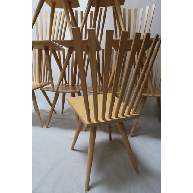 Model Mikado Chairs by Johannes Foersom and Peter Hiort-Lorenzen for Fredericia, 1990s, Set of 10 For Sale - Image 6 of 14
