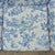 Wood Antique Blue & White Toile De Jouy Camel Back Loveseat Rolled Arms Pleated Skirt For Sale - Image 7 of 16
