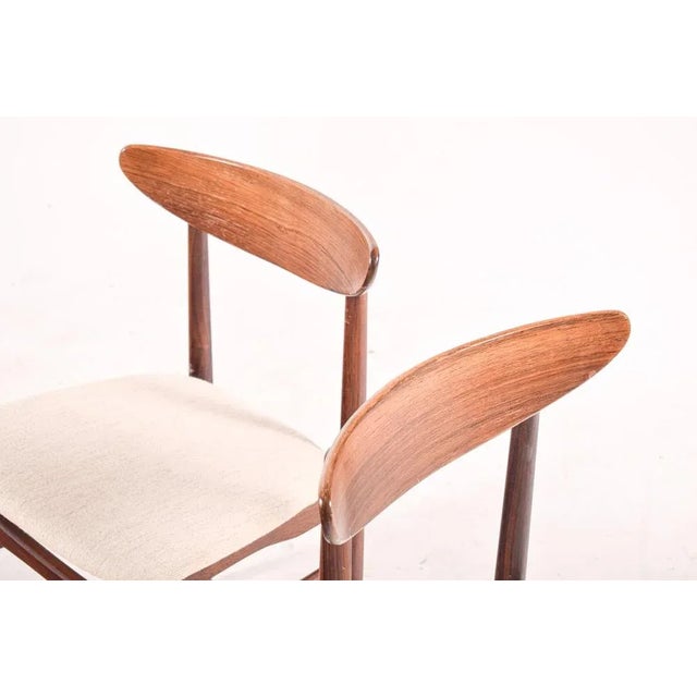 Rosewood Dining Chairs by E.W Bach for Møbelfabrik, 1960s, Set of 6 For Sale - Image 4 of 9