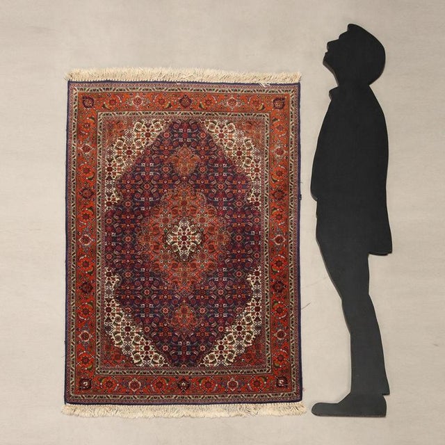 Tabriz rug in cotton, wool and silk, fine knot and hand-made. This piece is attributed to the mentioned designer/maker. It...