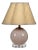 Jamie Young Dottie Blown Glass Table Lamp with Raffia Shade, Pink For Sale