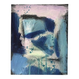 Contemporary Small Abstract Painting by Cassandra Auker. Acrylic on Stretched Canvas “Energy and Matter” For Sale