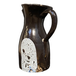 Toledo Glazed Ceramic Pitcher by R. Arzobispo, 1960s For Sale