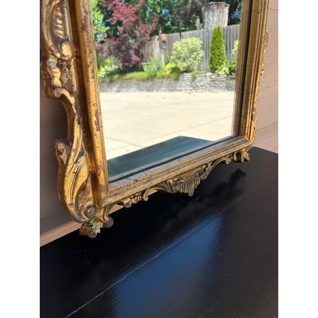 Pair of Mid-Century Italian Neoclassical Giltwood Mirrors For Sale - Image 12 of 18