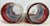 Red Longaberger Americana Stained Glass Candle Holders - A Pair For Sale - Image 8 of 12