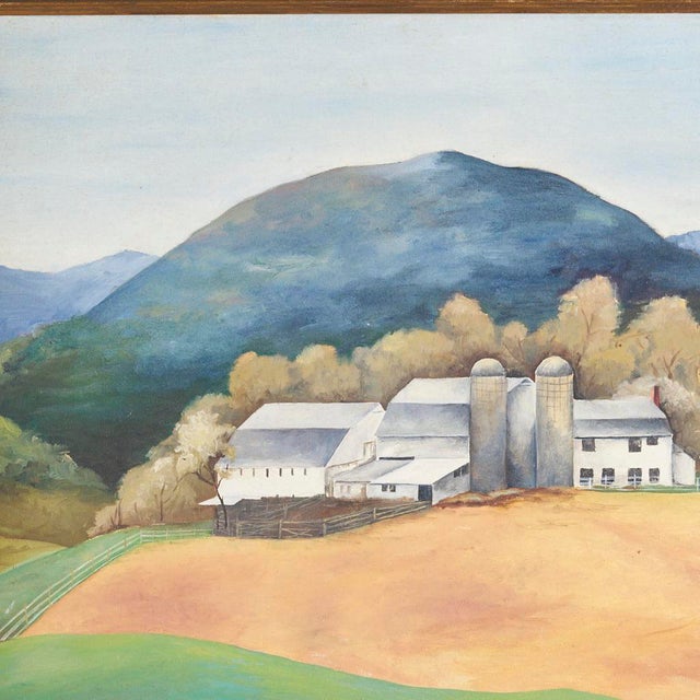 1940s Vintage Wpa Style Farmhouse In San Marcos Texas Painting