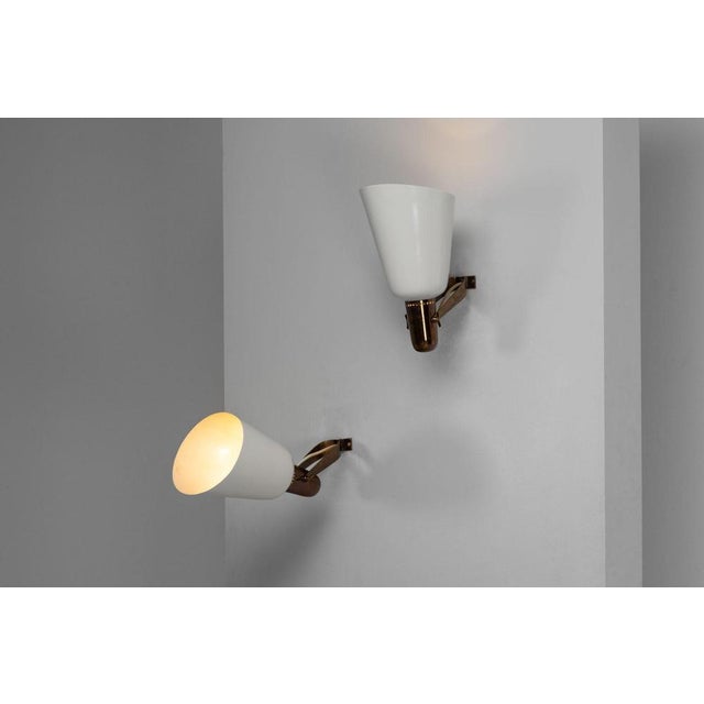 1940s Model 121 Wall Lamps attributed to Gino Sarfatti for Arteluc, Italy, 1946, Set of 2 For Sale - Image 5 of 16