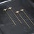 A sophisticated addition to any barware collection, this set of four cocktail picks is crafted from polished brass and...