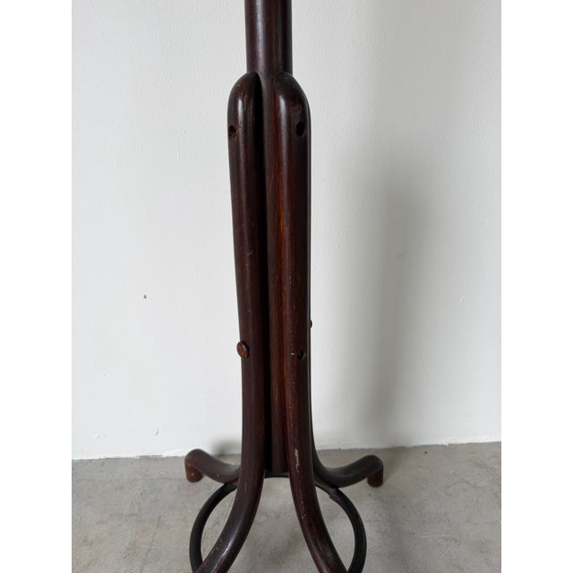 Brown Antique Thonet-Style Bentwood Hall Tree Hat & Coat Stand For Sale - Image 8 of 12