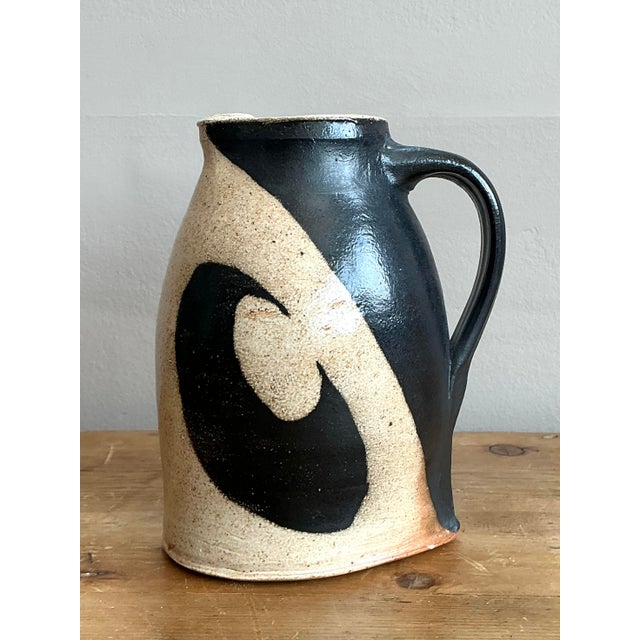 Vintage Original Studio Pottery Pitcher For Sale In West Palm - Image 6 of 12
