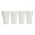 1970s Vintage Americana Arts & Crafts Indiana Glass Grape Milk Glass Tumblers - Set of 4. For Sale