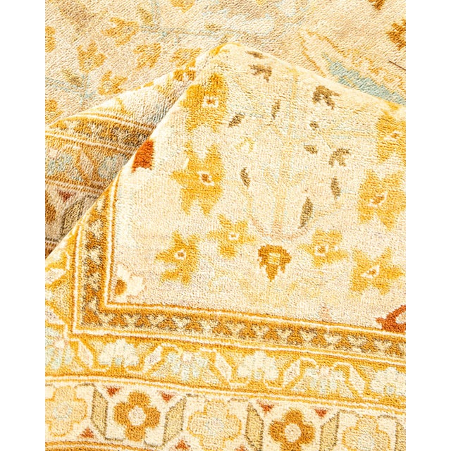 Textile Eclectic, One-of-a-Kind Hand-Knotted Area Rug - Ivory, 9' 0" x 12' 1" For Sale - Image 7 of 8