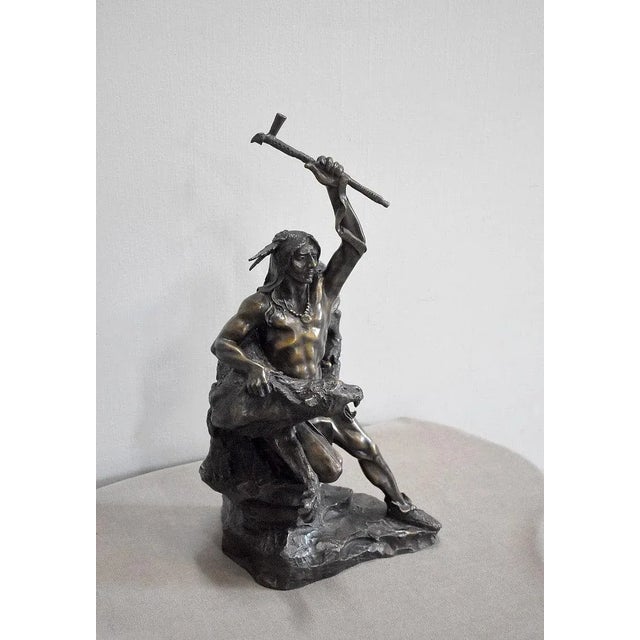 Bronze of a Warrior, 1970s For Sale - Image 9 of 11