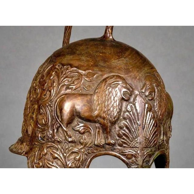Vintage Greco-Roman Helmet in bronze, following ancient designs. 43 x 18 x 28 cm Good condition