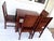 Brown Modernist Table and Chairs in Rosewood, 1970s, Set of 6 For Sale - Image 8 of 18