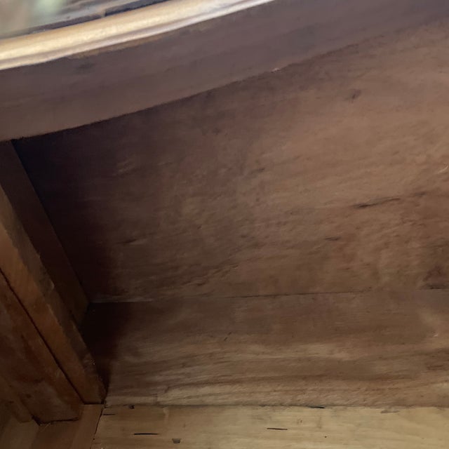 Brown Early 19th Century French Armoire Antique Mirrored Bought in Paris at Les Puces For Sale - Image 8 of 10