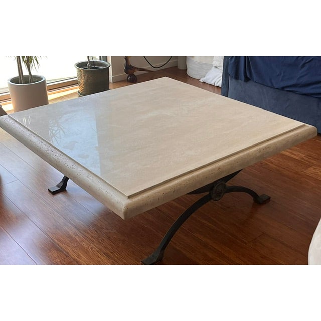 Vintage Marble Coffee Table For Sale - Image 4 of 4