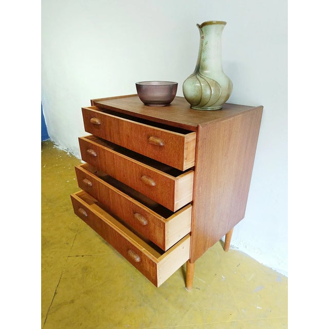 Vintage Danish Teak Chest of Drawers, 1950s For Sale - Image 4 of 7