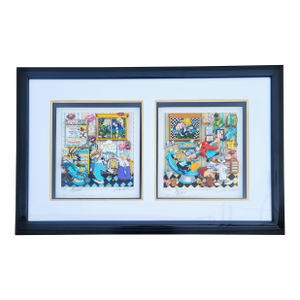 American Pop Art "Hunting Cavities" & "Extractions" Double Aperture Set by Charles Fazzino