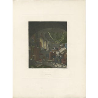 Texier, Illustration of an Alchemist at Work, 1810, Print For Sale