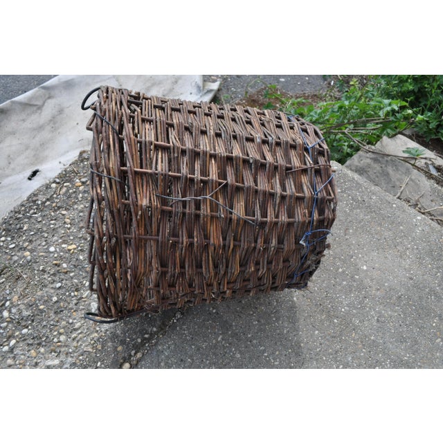 Rustic Vintage Basket from Hungary, 1950s For Sale - Image 3 of 6