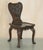 Hand Carved Colonial Hall Side Chairs, 1860s, Set of 2 For Sale - Image 3 of 18