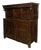 Antique Early 18th Century Welsh English Deuddarn Carved Oak Court Cupboard 1737 For Sale