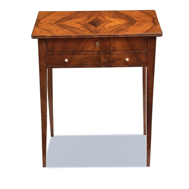 Biedermeier Side Table in Walnut, 1820 For Sale - Image 10 of 10