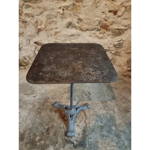 French Garden Bistro Table, 1920s For Sale - Image 10 of 11
