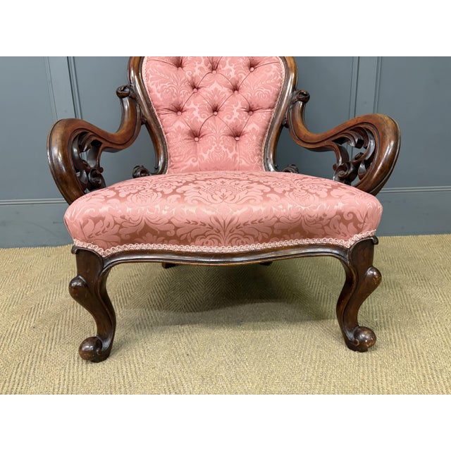 Victorian Walnut Nursing Chairs, 1875, Set of 2 For Sale - Image 11 of 18
