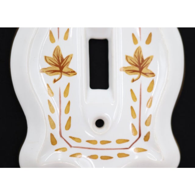 Vintage French Country Dummy Door Knob & Light Switch Plate Set For Sale - Image 6 of 8