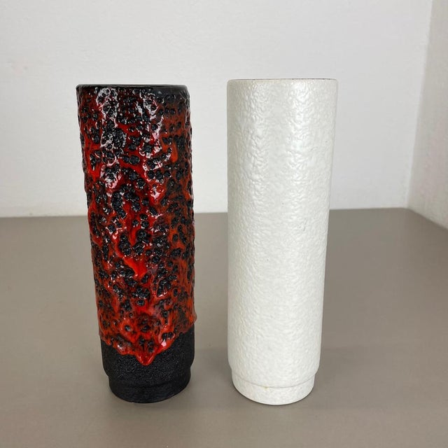 Fat Lava Pottery Vases from Jopeko, Germany, 1970s, Set of 2 For Sale - Image 12 of 18