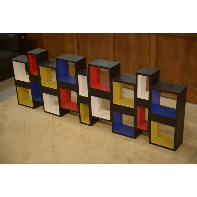 Shelf Pictorial Intervention in the style of Piet Mondrian, 1960s For Sale - Image 12 of 13