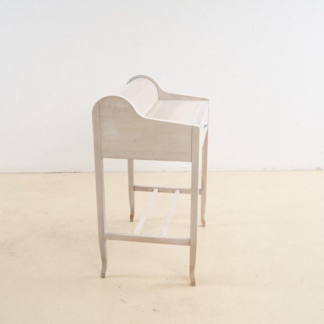 Rolling Shutter Writing Desk in Wood For Sale - Image 4 of 7