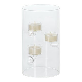 Kenneth Ludwig Chicago Suspended Glass Tealight Holder/Hurricane- 4.75" x 8.25" For Sale