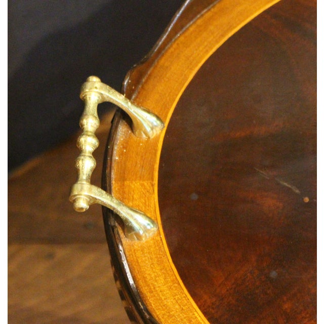 Late 19th Century Circa 1880s English Oval Gallery Tray on Custom Coffee Table Height Stand For Sale - Image 5 of 9