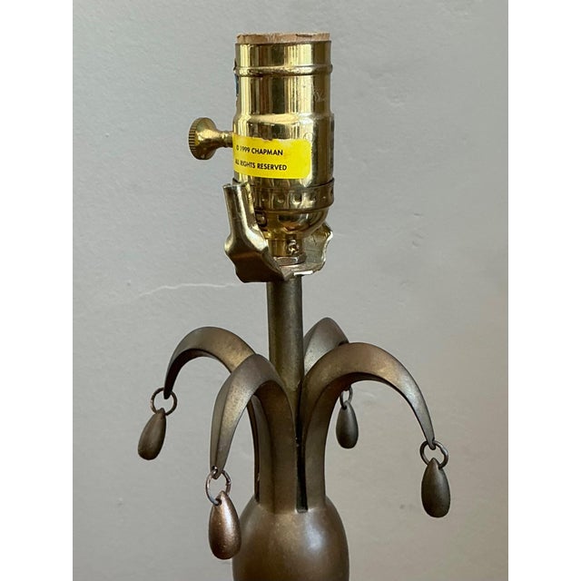 Vintage Chapman Metal Urn Form Table Lamp For Sale - Image 11 of 12