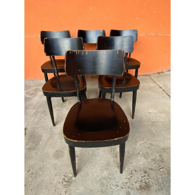 Bentwood Bistro Chairs, 1930s, Set of 6 For Sale - Image 13 of 13