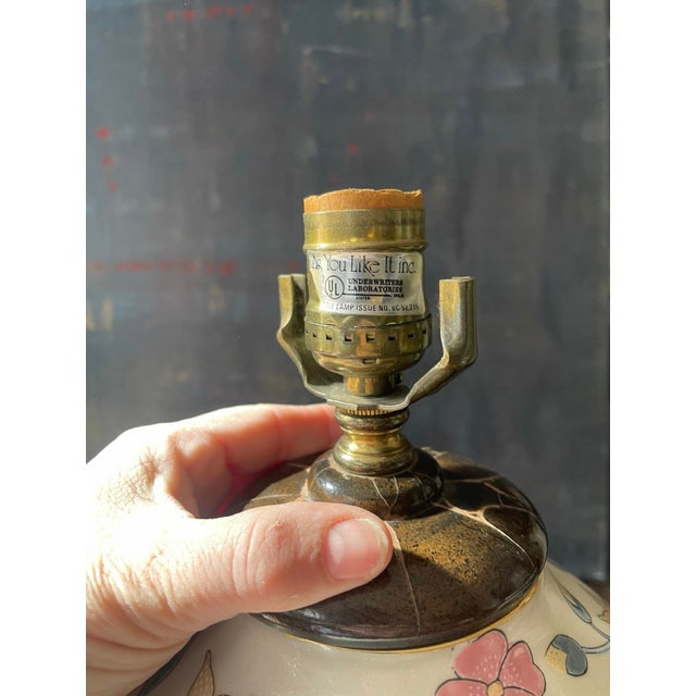 Mid 20th Century Pair of Vintage Naive Hunting Scene Lamps For Sale In Chicago - Image 6 of 10