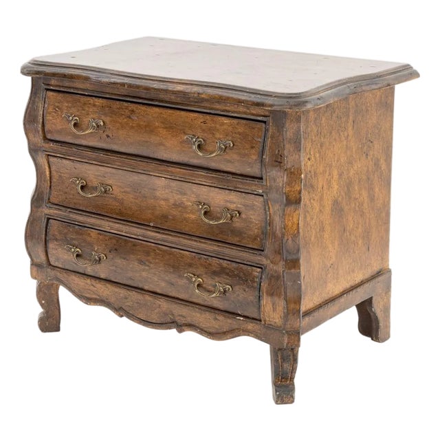 French Provincial Style Walnut Miniature Commode For Sale