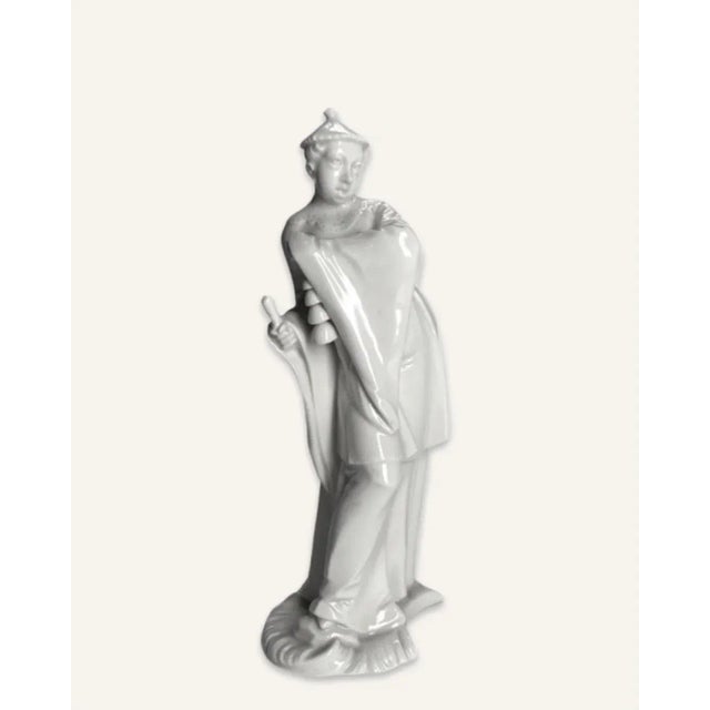 Mid 20th Century Nymphenburg Glazed Bisque Figurine For Sale - Image 6 of 9