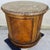 Vintage Round Brown Marble Top Drum Side End Center Table With Storage Cabinet For Sale - Image 10 of 13